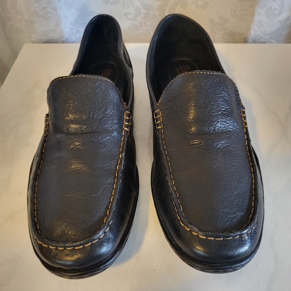 BORN Men's Loafer Driving Leather Shoes, Size 12M, Black, Slip on, Classic Style - Picture 2 of 16